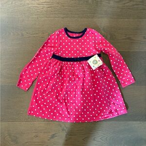Little me girls quality brand pink dress 4T retail $68 plus tax